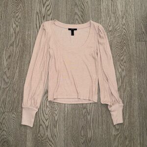 Forever 21 Neutral Tan Long Sleeve